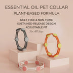 Plant-Based Essential Oil Pet Diffuser Collar, Adjustable Refillable Aromatherapy Collar for Dogs and Cats