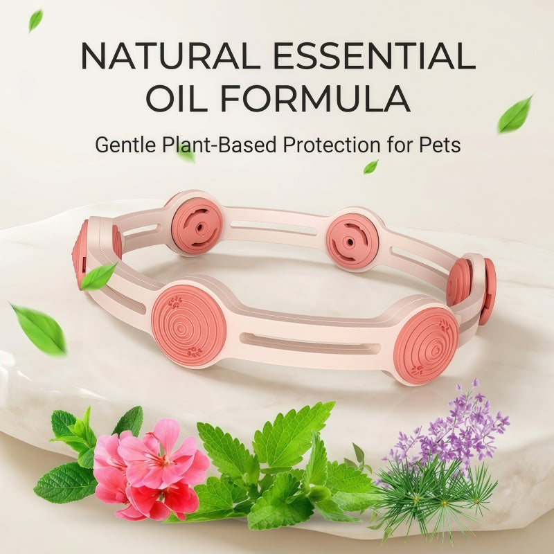 Plant-Based Essential Oil Pet Diffuser Collar, Adjustable Refillable Aromatherapy Collar for Dogs and Cats