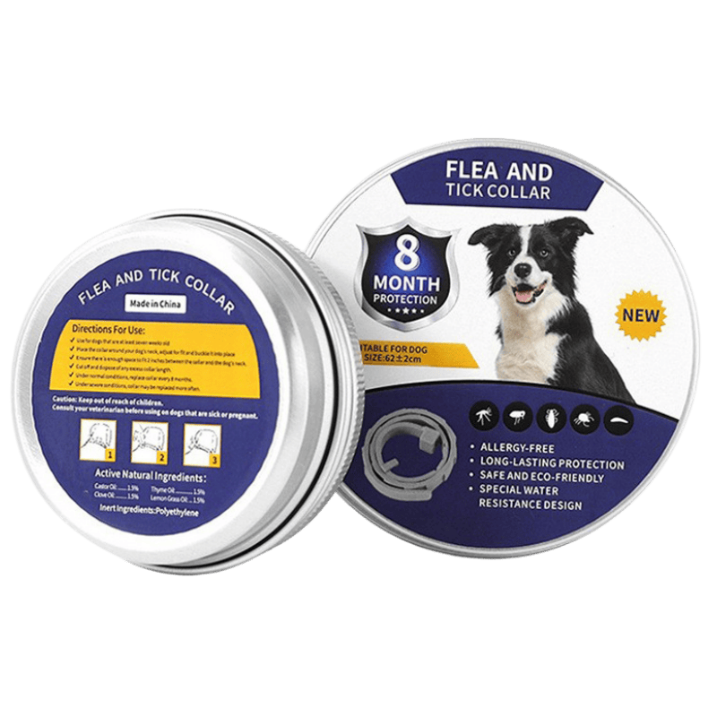 Adjustable Flea and Tick Collar for Dogs & Cats - Waterproof TPR Pet Pest Protection Collar