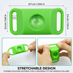 Plant-Infused Essential Oil Pet Collar Tag - Flexible Silicone Attachment for Dogs & Cats, Water-Resistant