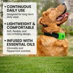 Plant-Infused Essential Oil Pet Collar Tag - Flexible Silicone Attachment for Dogs & Cats, Water-Resistant