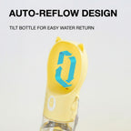 2-in-1 Portable Dog Water Bottle & Food Dispenser - Leak-Proof Travel Drinker with Lanyard for Outdoor Walking & Hiking